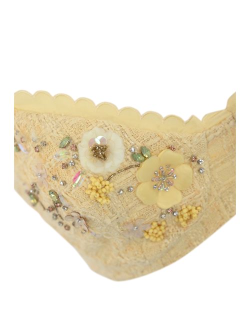 Reggiseno in tweed con ricami floreali Elisabetta Franchi | RG00252E2DC7